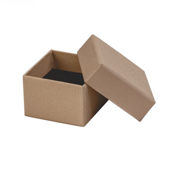 SARA Ring Jewellery Box - Beige, 45x45 mm