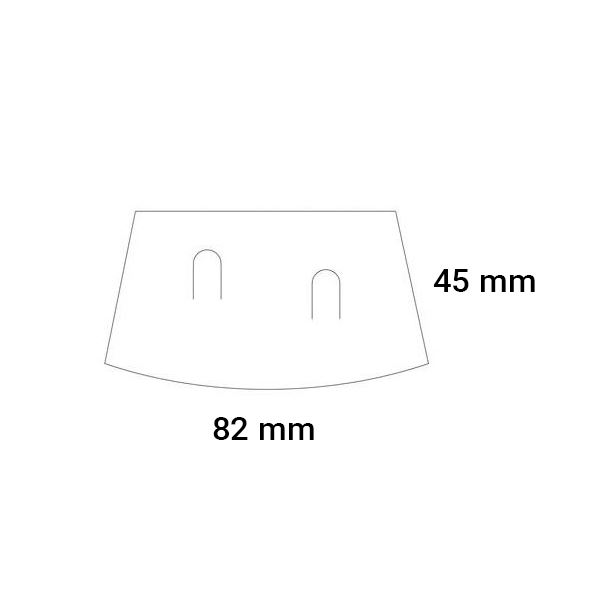 ARTE jegygyűrűk 82x45 mm - FEHÉR
