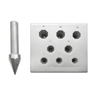 Bezel Blocks with Punches Octagonal 14-21 mm, 17°