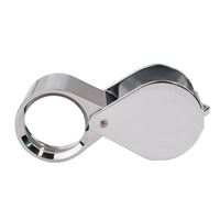 Pocket Loupe 15x, Triplet, diam. 18 mm, Chrome