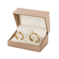 DARIA Wedding Rings Jewellery Box - Gold, 78x49 mm