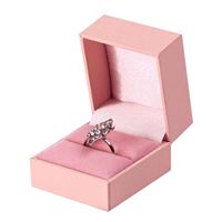 IDA Ring Jewellery Box - Pink, 42 x 42 mm