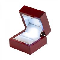 PRIMO Ring Jewellery Box, 45x45 mm, LED