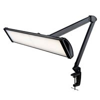 Asztali LED lámpa, szélesség 80 cm - fekete/fényes