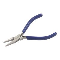 Flat Nose Pliers, size 115 mm, blue PVC handle