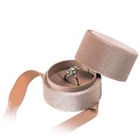 MEGAN Ring Jewellery Box - Beige, diam.60 mm, height 55 mm