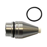 Argon nozzle, Fine welding nozzle diam. 4 mm (ceramic/stainless steel) with snap-fitting