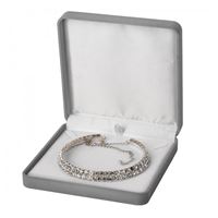 EMMA Necklace Jewellery Box - Grey, 154x150 mm