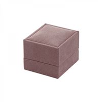 AMELIA Ring Jewellery Box - Beige, 42x42 mm