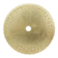 Template with script letters for Presidium engraver