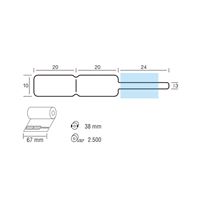 Címkék,  fehér 44 1064/1 F1, tekercs 2500 db