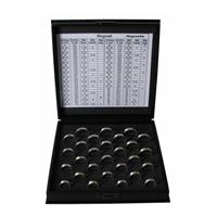 Ring size measuring tool width 4,50 mm, sizes 44-71 mm, separate, semi-circular inside