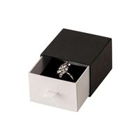 KAREN Ring Jewellery Box - Graphite, 44x44 mm