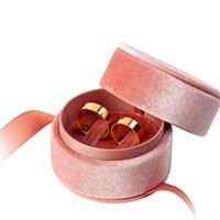 MEGAN Universal Jewellery Box - Pink, diam.70 mm, height 55 mm