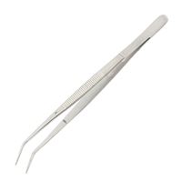 Curved Tweezer with Guide Pin, 160 mm