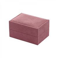 AMELIA Wedding Rings Jewellery Box - Pink, 74x44 mm