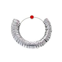 Ring size measuring tool width 6,00 mm, sizes 41-76 mm, bossed inside