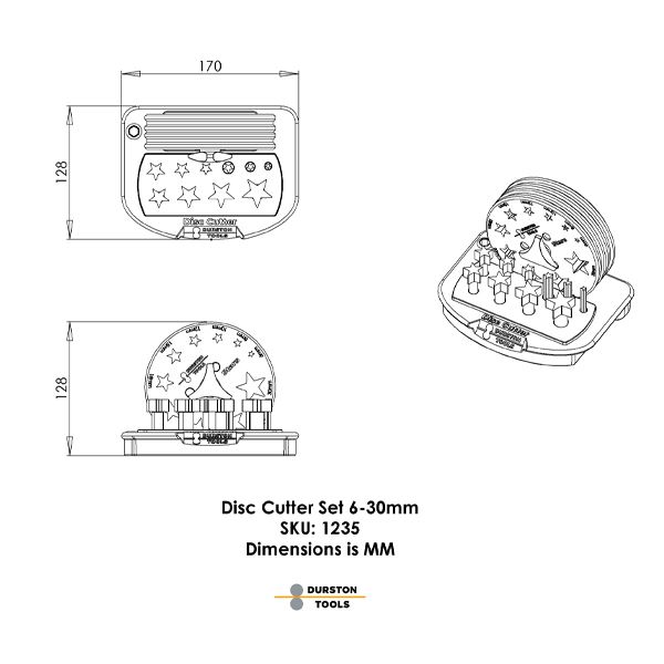 Durston Star Disc Cutter (10 pcs)