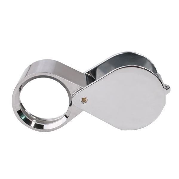 Pocket Loupe 15x, Triplet, diam. 18 mm, Chrome