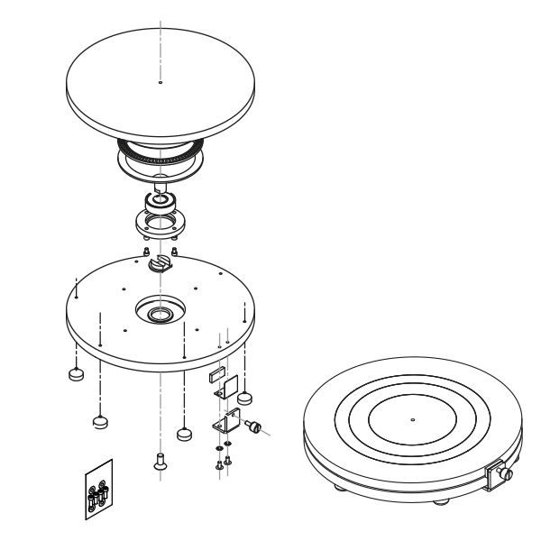 Satellite forgóasztal