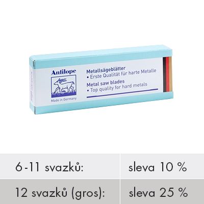 Fűrésszálak Antilope, 0, 0,28 x 0,56 mm, kötet 12 db
