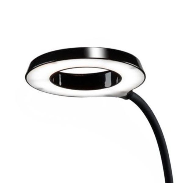 Jeweller’s LED Halo Table Lamp, Black