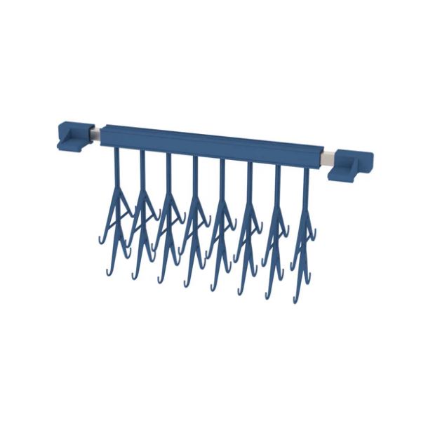 Holder with 8 double hooks, size M