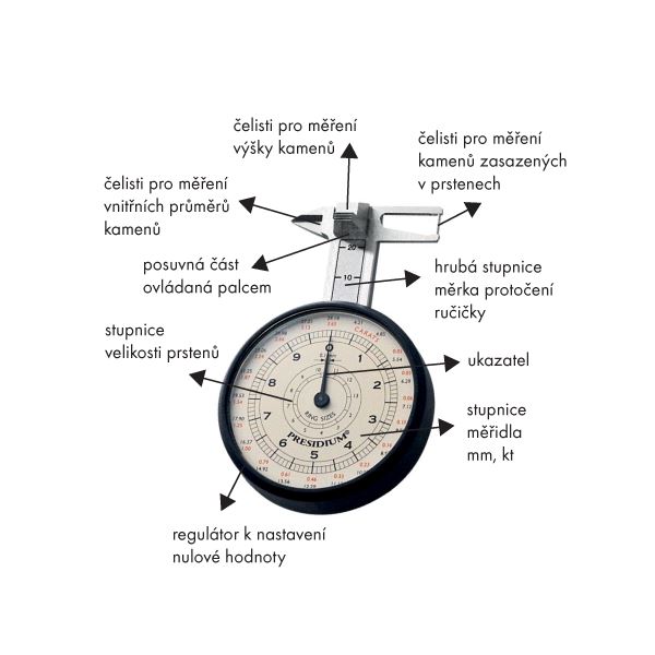 Presidium karátos mérő Dial Gauge