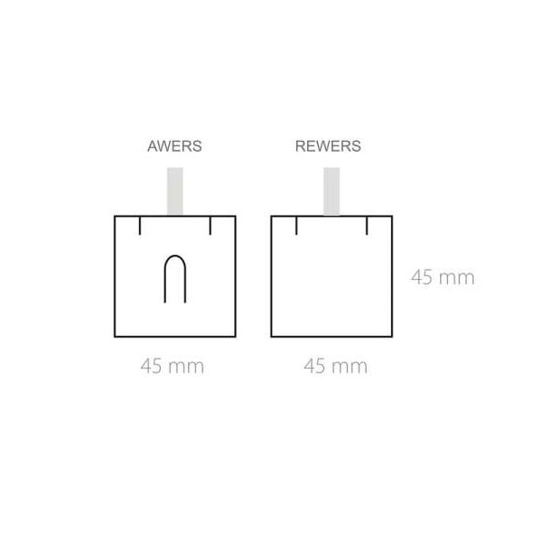 VIVA gyűrű, fülbevalók 60x60 mm, LED