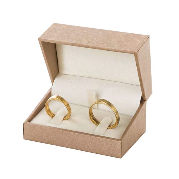 DARIA Wedding Rings Jewellery Box - Gold, 78x49 mm