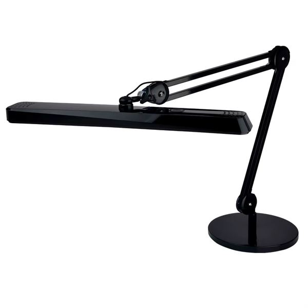 Asztali LED lámpa, szélesség 56 cm - fekete/fényes