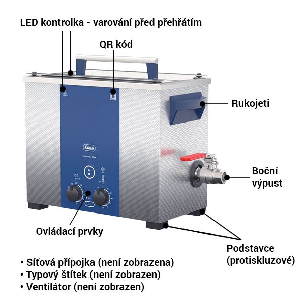 Ultrasonic Cleaning Device Elmasonic Xtra 40