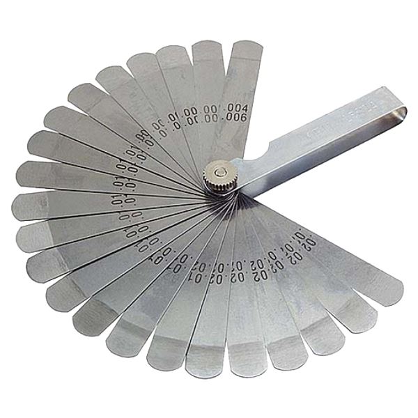Hézagmérőt, 0,05 - 1,00 mm, 20 penge