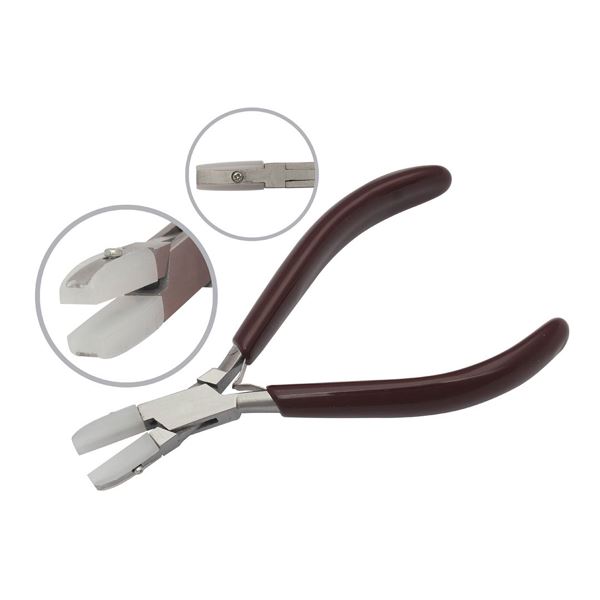 Nylon Jaw Pliers, 140 mm, with Double Leaf Spring and PVC Handles