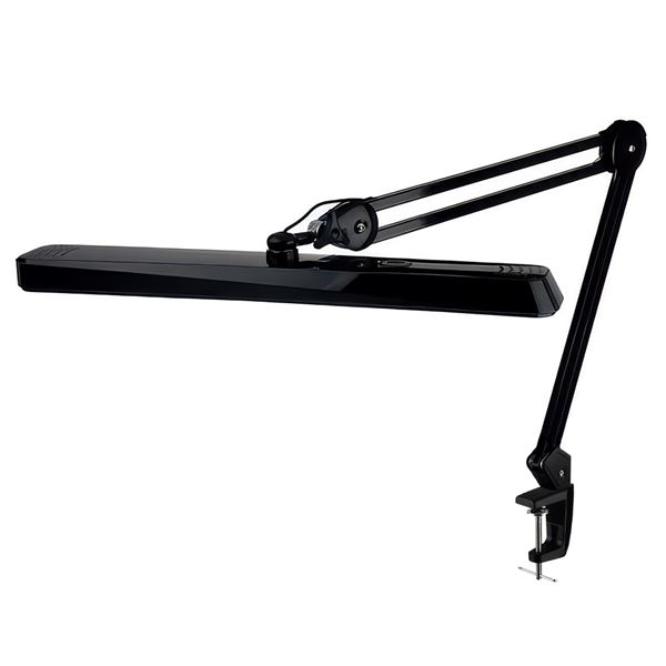 Asztali LED lámpa, szélesség 56 cm - fekete/fényes