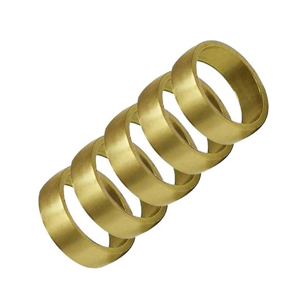 Sárgaréz gyakorló gyűrű, 5 darab