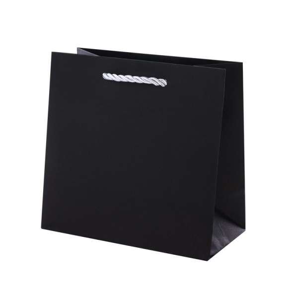 CARLA Paper Bag - Black, 150x150x80 mm