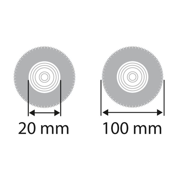 Polírozó korong pamut, átm. 100/20 mm