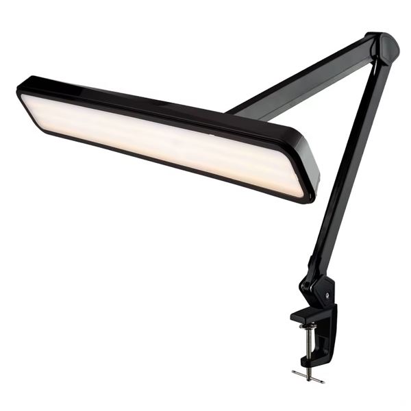 Asztali LED lámpa, szélesség 56 cm - fekete/fényes