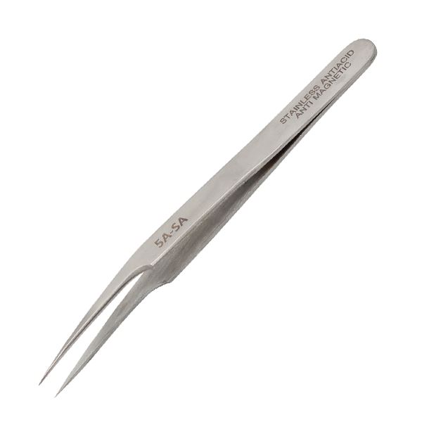 Tweezer No: 5A, Fine Point, Size 120 mm, Made of Anti Magnetic Anti Acid Steel