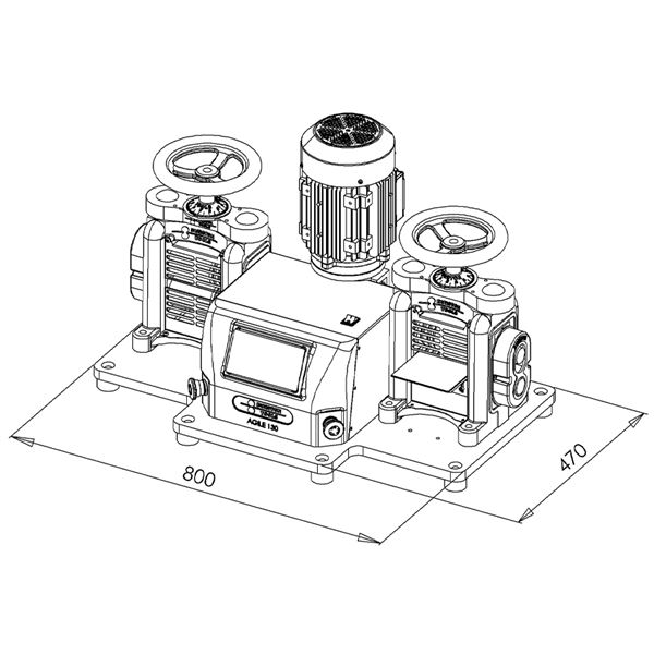Durston TUI 130 Double elektromos hengermű, lemez/drót