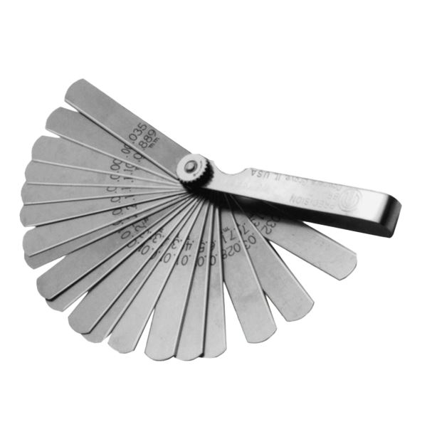 Feeler Gauge, 0,03 - 1,00 mm, 26 Blades