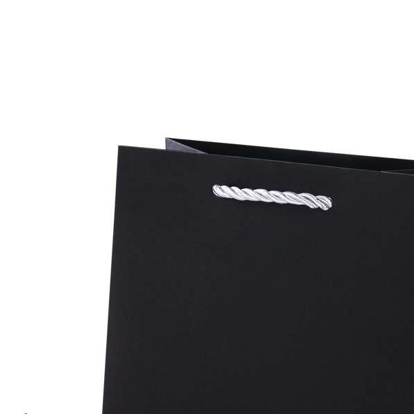 CARLA Paper Bag - Black, 150x150x80 mm