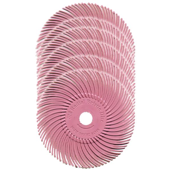 3M Radial Bristle Disc d. 76 mm, Grit 1200/Pumice (pink)