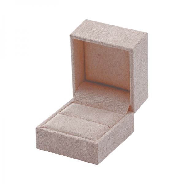 AMELIA Ring Jewellery Box - Sand, 42x42 mm