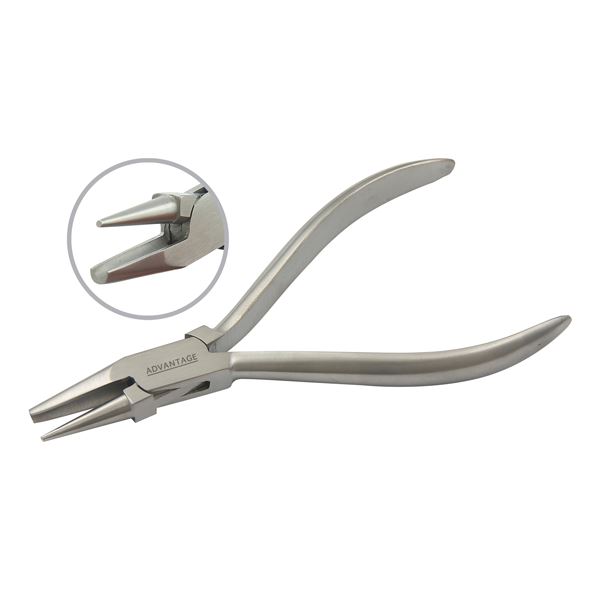 Round & Concave Pliers, 130 mm, Matt Finish