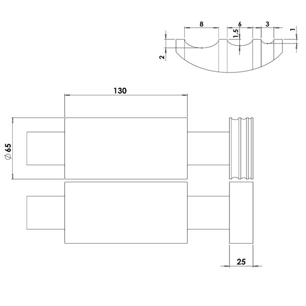 Durston TUI 130 Double elektromos hengermű, lemez/drót