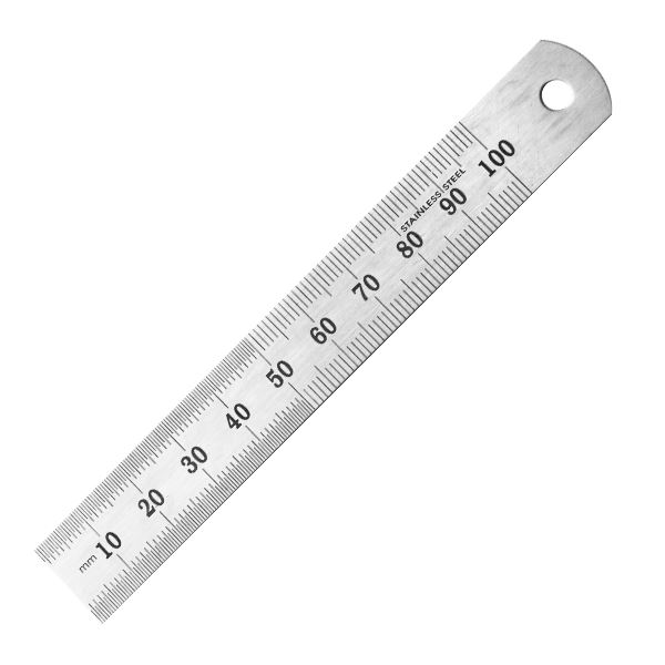 Stainless Steel Ruler 100x17 mm