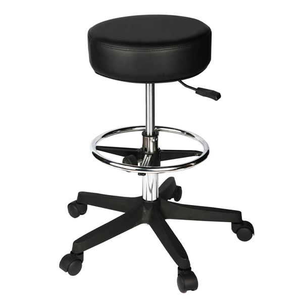 Padded Jeweller’s Stool with Footrest