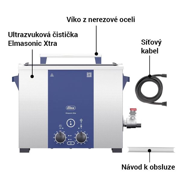 Ultrasonic Cleaning Device Elmasonic Xtra 300